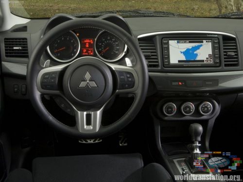   X  , Mitsubishi Lancer X Interior design