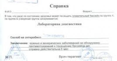 Справка для посещения бассейна: Что нужно знать?